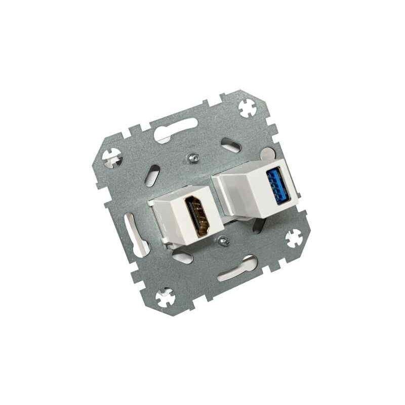 HDMI ir USB lizdai EPSILON be rėmelio 2 HDMI ir USB lizdai EPSILON be rėmelio 2