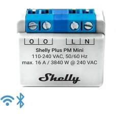 Išmanusis skaitiklis Shelly Plus PM Mini, 1 kanalas, 16 A, Wi-Fi, Bluetooth