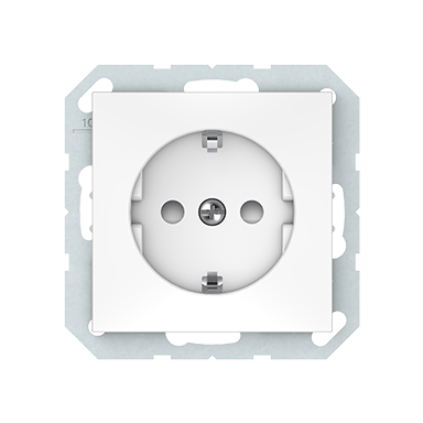 Kištukinis lizdas su įž., užsklanda QR1000 įleidž. be rėmelio