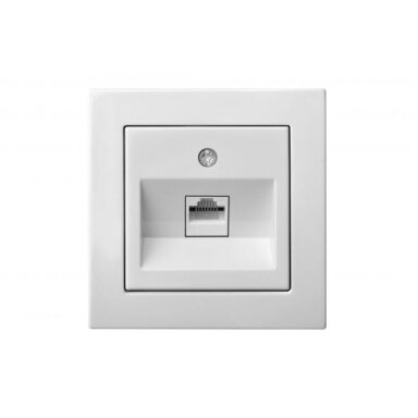 Kompiuterio lizdas 1v. EPSILON RJ45 6k. be rėmelio Kompiuterio lizdas 1v. EPSILON RJ45 6k. be rėmelio