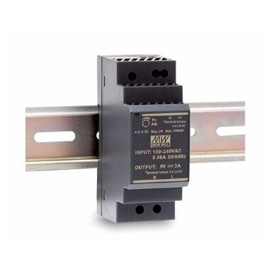 Maitinimo šaltinis LED HDR 230V/24DC tvirtinamas ant DIN bėgelio Maitinimo šaltinis LED HDR 230V/24DC tvirtinamas ant DIN bėgelio