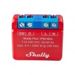 Relė su skaitikliu Shelly Plus 1PM Mini, 1 kanalas, 8A, Wi-Fi, Bluetooth