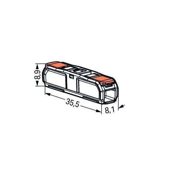 Universali 2 krypčių, 2 laidų jungtis INLINE 0.02mm-4mm 32A 1 Universali 2 krypčių, 2 laidų jungtis INLINE 0.02mm-4mm 32A 1